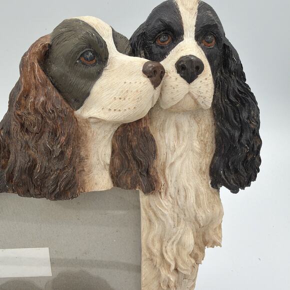 Springer Spaniel 3D Photo Picture Frame Hand Painted 4 X 6 Table Top Dog Family - Picture 2 of 10